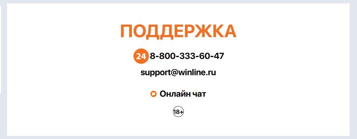 Поддержка винлайн бк