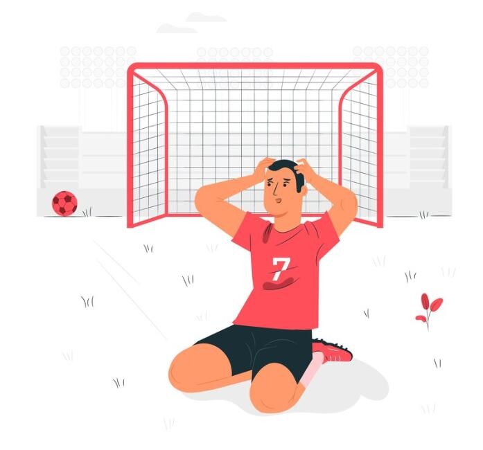 промах по воротам, футбол